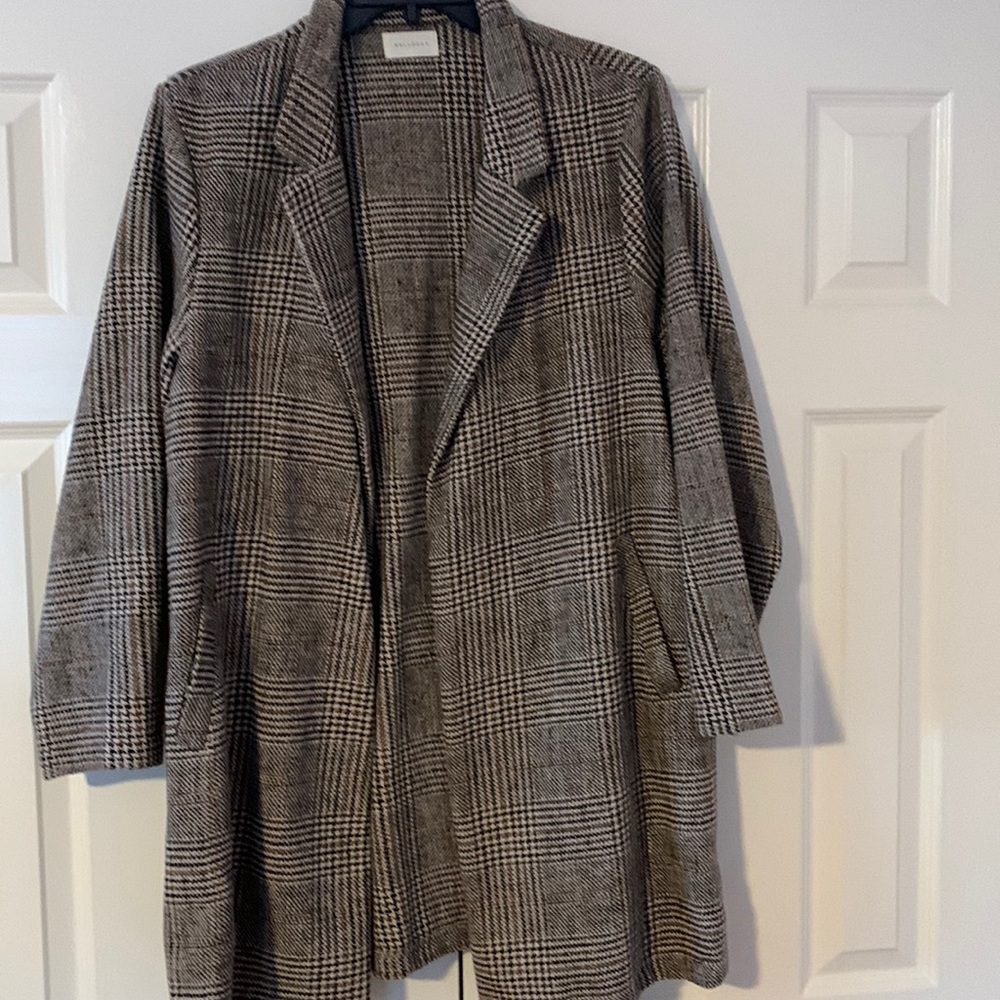Long light wool blend coat